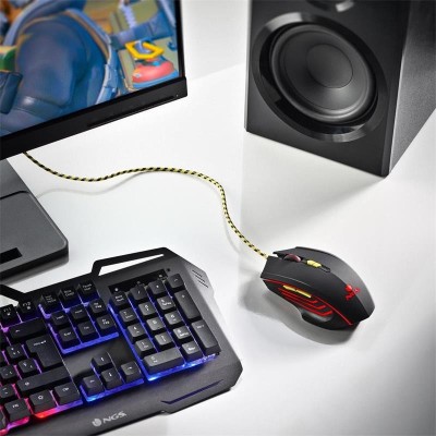 RATON NGS GAMING 6 BOTONES USB RGB BLACK