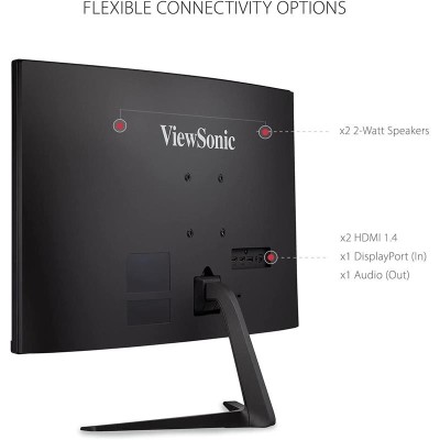 MONITOR GAMING VIEWSONIC 27 165HZ CURVO MULTIM ERGONOMICO HDMI DP 3YR GAR