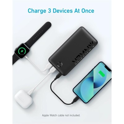 POWERBANK ANKER 335 20000MAH 15W USB-C BLACK