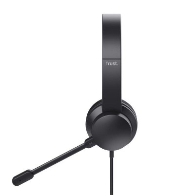 AURICULARES + MICROFONO TRUST HS-260 HEADSET ENC USB-A/USB-C BLACK