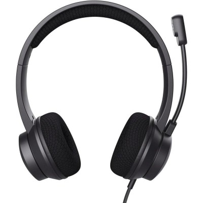 AURICULARES + MICROFONO TRUST AYDA HEADSET PC ENC USB BLACK