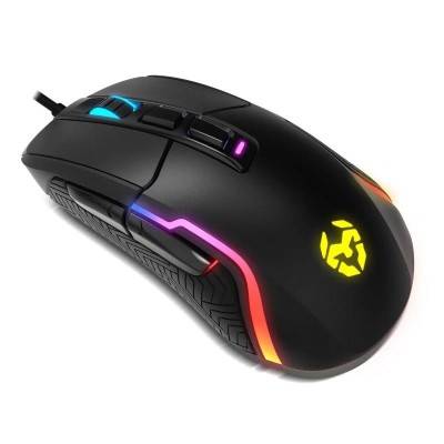 RATON KROM GAMING KICK RGB USB 1200DPI 7 BOTONES BLACK