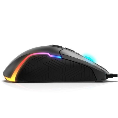 RATON KROM GAMING KICK RGB USB 1200DPI 7 BOTONES BLACK