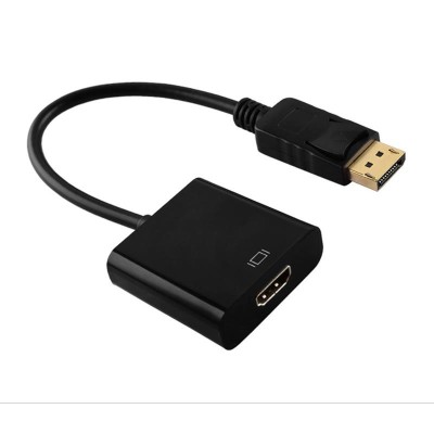 CABLE CONVERSOR ONEWAY DISPLAYPORT A HDMI DP/M-HDMI/H 15CM BLACK