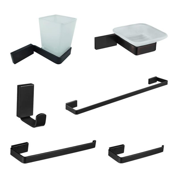 ACCESORIOS DE BAÑO SERIE SKIATHOS 6 PIEZAS BENOTTI