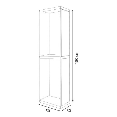 ADICIONAL TAQUILLA METALICA 2 PUERTAS 1800X300X500MM AIRMEC