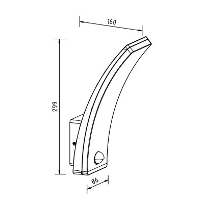 APLIQUE EXTERIOR DE PARED 13W AIRMEC