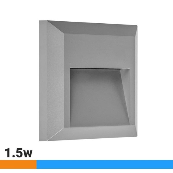 APLIQUE LED EXTERIOR CUADRADO PLÁSTICO 1.5W LUZ FRÍA AIRMEC