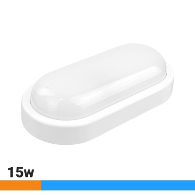 APLIQUE LED OVALADO EXTERIOR 15W LUZ FRÍA AIRMEC