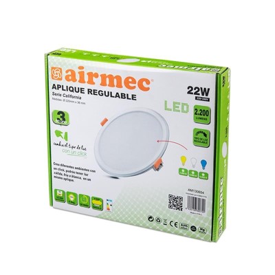 APLIQUE LED TECHO REGULABLE 22W AIRMEC