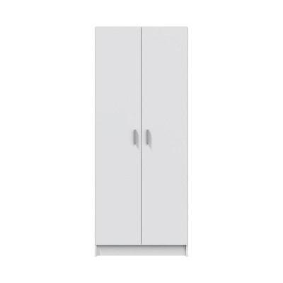 ARMARIO MULTIUSOS ESCOBERO 2P 180X73X37CM BLANCO MOMI