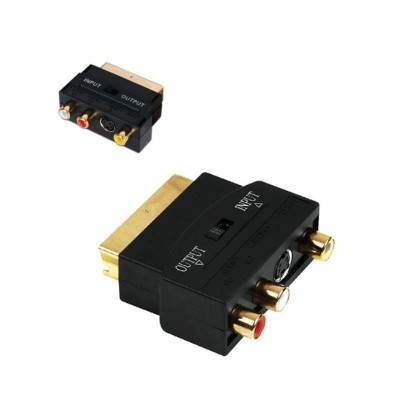 ADAPTADOR EUROCONECTOR A RCA 3XRCA HEMBRA NANOCABLE