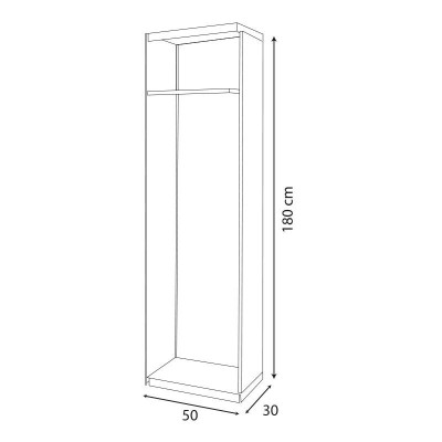 ADICIONAL TAQUILLA METALICA 1 PUERTA 1800X300X500MM AIRMEC