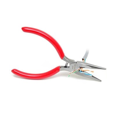 ALICATE DE CORTE 5" 125 MM PUNTA FINA ROJO BAKU