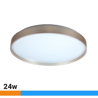 APLIQUE LED TECHO 24W SERIE TITANIO LUZ FRÃA AIRMEC