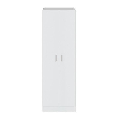 ARMARIO MULTIUSOS CON ESTANTES 2P 180X59X37CM BLANCO MOMI