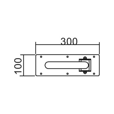 ASA DE BAÑO ABATIBLE CON PORTAROLLO INOX BENOTTI 80.5X21.2X3.2CM