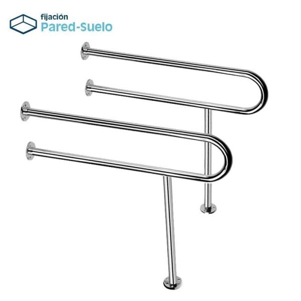 BARANDILLA DE APOYO INOX BENOTTI 77.1X80.9X3.2CM