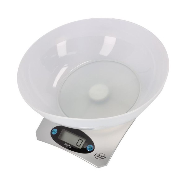 BÁSCULA DE COCINA DIGITAL 5 KG CARCASA PLÁSTICO ABS LARRYHOUSE