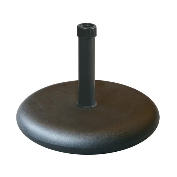 BASE DE SOMBRILLA REDONDA NEGRA SERIE LE MORNE DONNA GARDEN 25 KG