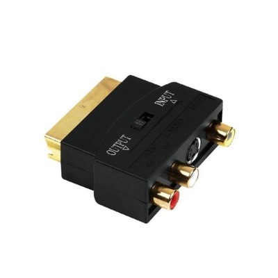 ADAPTADOR EUROCONECTOR A RCA 3XRCA HEMBRA NANOCABLE