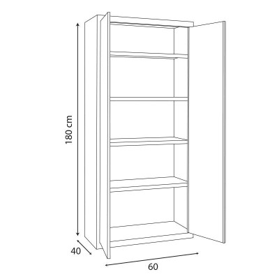 ARMARIO METALICO MULTIUSOS 1800X600X400 AIRMEC