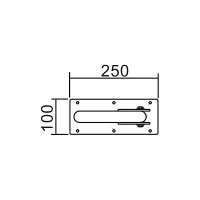 ASA DE BAÑO ABATIBLE INOX BENOTTI 74.8X21.2X3.2CM