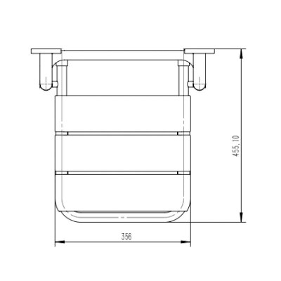 ASIENTO DE DUCHA ABATIBLE BENOTTI 45.5X35.6X35CM