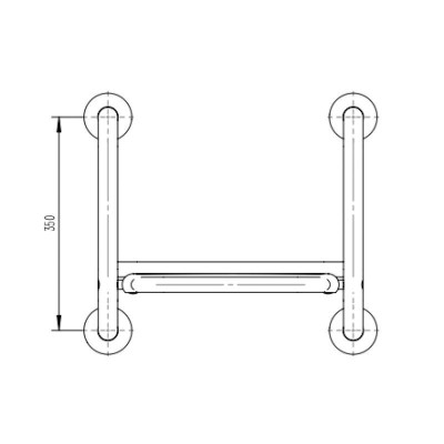 ASIENTO DE DUCHA ABATIBLE BENOTTI 45.5X35.6X35CM