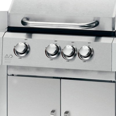 BARBACOA GAS INOX SERIE LA PALMA AIRMEC 4 FUEGOS