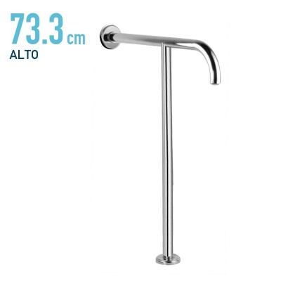 BARRA DE APOYO PARED-SUELO INOX 304 BENOTTI 73.3X55.9X3.2CM