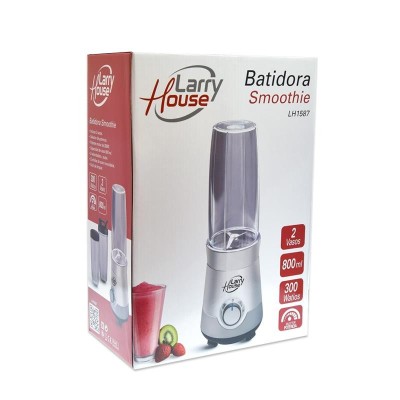 BATIDORA SMOOTHIE 300W 2 VASOS 800ML LARRYHOUSE