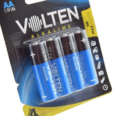 BLISTER 4 PCS PILAS ALCALINAS LR6/AA VOLTEN