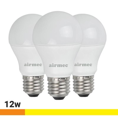 BOMBILLA LED PACK 3 12W A60 E27 LUZ CÃLIDA AIRMEC