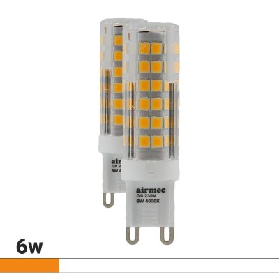 BOMBILLAS LED PACK 2 G9 6W LUZ BLANCA AIRMEC