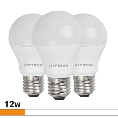 BOMBILLAS LED PACK 3 12W A60 E27 LUZ BLANCA AIRMEC