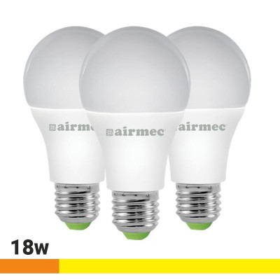 BOMBILLAS LED PACK 3 18W A75 E27 LUZ CÃLIDA AIRMEC