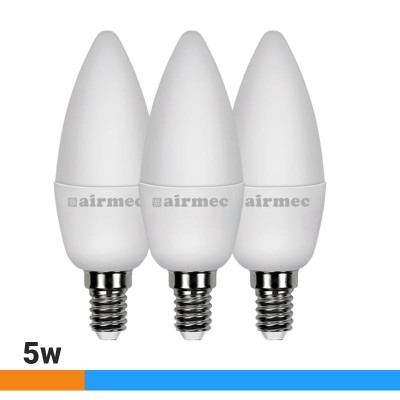 BOMBILLAS LED PACK 3 5W C37 E14 LUZ FRÃA AIRMEC