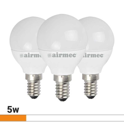 BOMBILLAS LED PACK 3 5W G45 E14 LUZ BLANCA AIRMEC