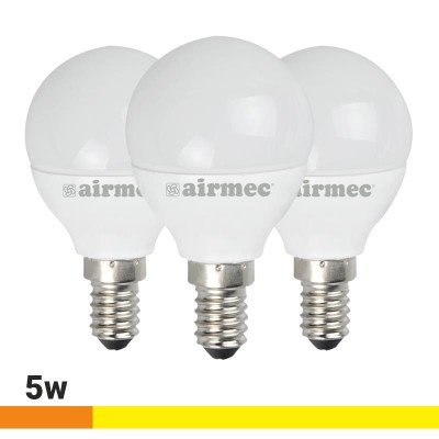 BOMBILLAS LED PACK 3 5W G45 E14 LUZ CÃLIDA AIRMEC