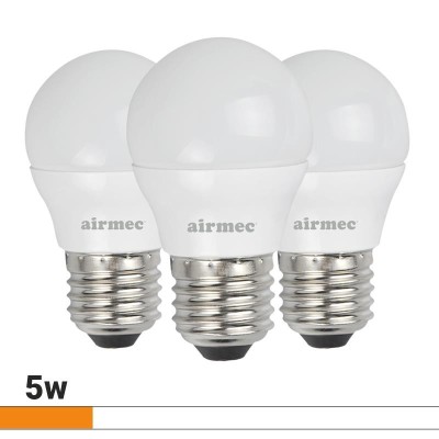 BOMBILLAS LED PACK 3 5W G45 E27 LUZ BLANCA AIRMEC