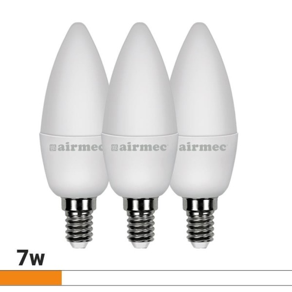 BOMBILLAS LED PACK 3 7W C37 E14 LUZ BLANCA AIRMEC