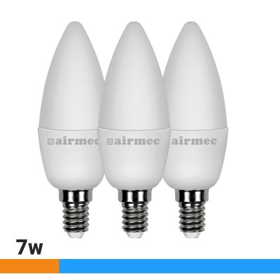 BOMBILLAS LED PACK 3 7W C37 E14 LUZ FRÃA AIRMEC