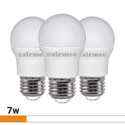 BOMBILLAS LED PACK 3 7W G45 E27 LUZ BLANCA AIRMEC