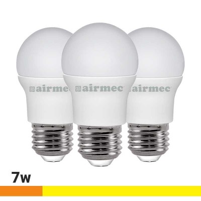 BOMBILLAS LED PACK 3 7W G45 E27 LUZ CÁLIDA AIRMEC