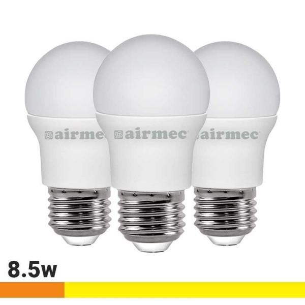 BOMBILLAS LED PACK 3 8.5W G45 E27 LUZ CÃLIDA AIRMEC