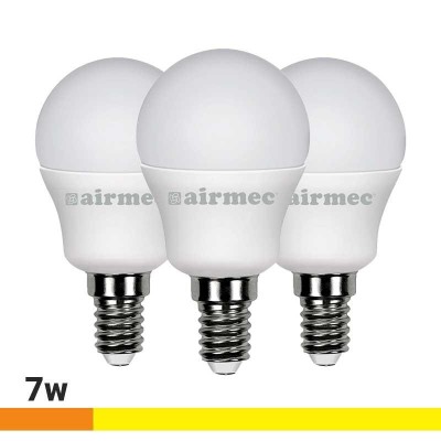 BOMBILLAS LED PACK 3 G45 7W E14 LUZ CÃLIDA AIRMEC