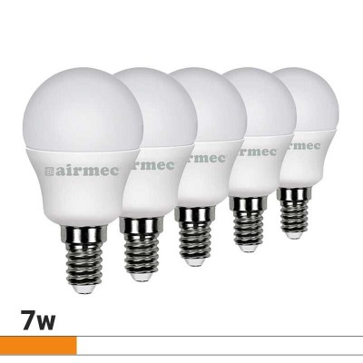 BOMBILLAS LED PACK 5 7W G45 E14 LUZ BLANCA AIRMEC