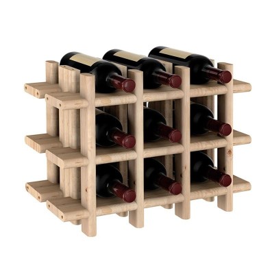 BOTELLERO DE MADERA RIOJA 43X22X32.5CM  9 BOTELLAS PINO MACIZO