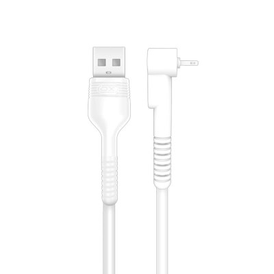 CABLE NB100 ANTI ROTURA ACODADO MICRO USB A USB BLANCO 1 METRO XO